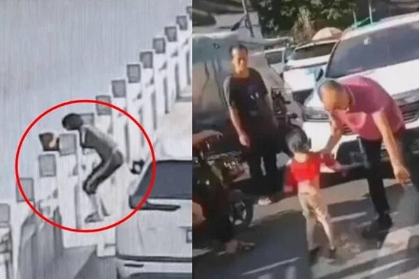 Người đàn ông rơi xuống sông, đám đông tụ tập xem, chụp ảnh nhưng không cứu-2