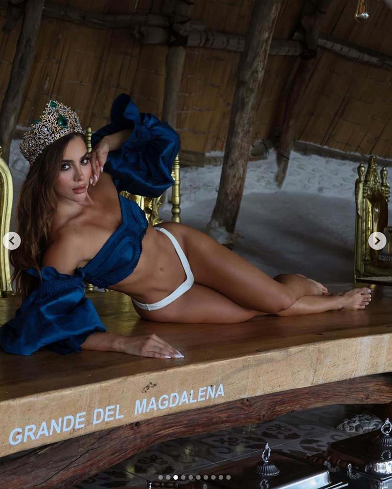 Á hậu Hòa bình Quốc tế 2023 gây chú ý khi mang cao gót, váy dạ hội tập gym-4