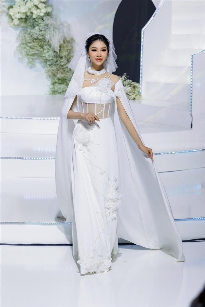 Hoa hậu Trái đất Việt Nam 2023 hồi hộp lần đầu diện váy cưới-2