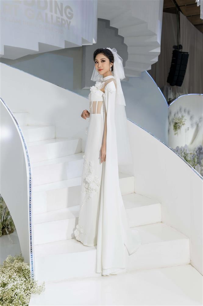 Hoa hậu Trái đất Việt Nam 2023 hồi hộp lần đầu diện váy cưới-5