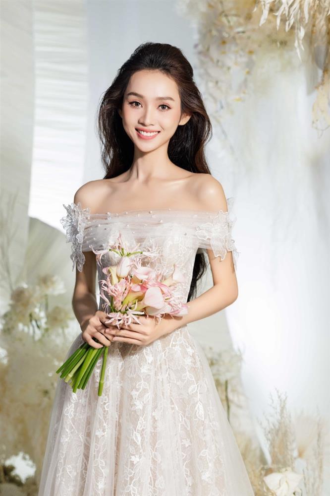 Hoa hậu Trái đất Việt Nam 2023 hồi hộp lần đầu diện váy cưới-9