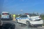 Cục CSGT lên tiếng về vụ xe tuần tra bị ô tô cứu thương đâm trên cao tốc-3