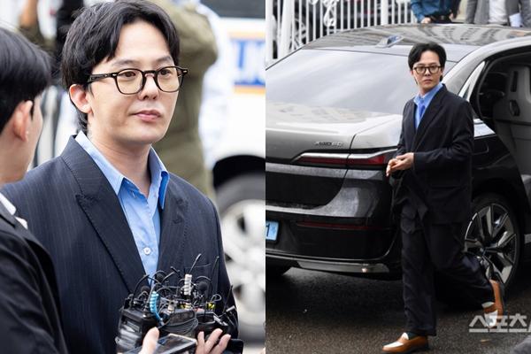 Xe sang chở G-Dragon đến trình diện cảnh sát cháy hàng-3