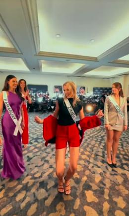 Bùi Quỳnh Hoa sexy diện bikini bên mô tô nước ở Miss Universe 2023-7