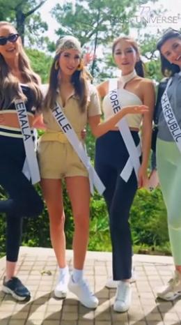 Bùi Quỳnh Hoa sexy diện bikini bên mô tô nước ở Miss Universe 2023-11