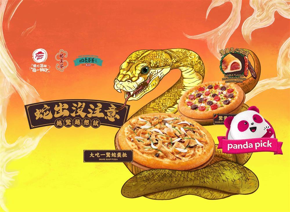 Nhà hàng gây bất ngờ với món pizza thịt rắn-1