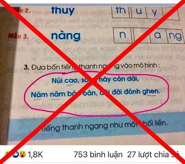 Không lan truyền thông tin chưa được kiểm chứng về sách giáo khoa-1