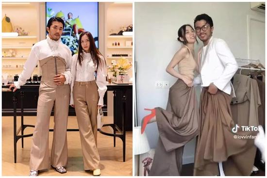 Tủ đồ toàn váy đầm của con rể 'vua hài đất Bắc' Xuân Hinh, có lần điệu hơn cả vợ