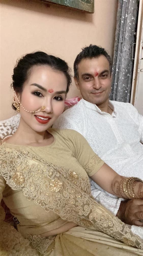 Ái nữ nhà Võ Hạ Trâm chuẩn gái Ấn khi diện trang phục truyền thống đón Tết Diwali-6