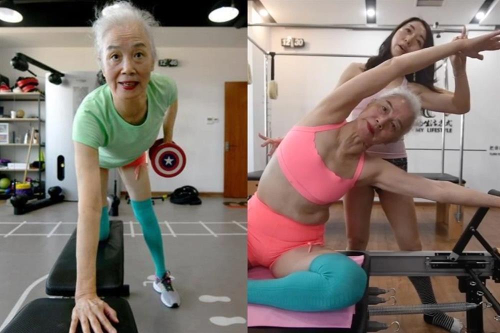 Bài tập giúp cụ bà 78 tuổi, từng mắc ung thư cải lão hoàn đồng-1
