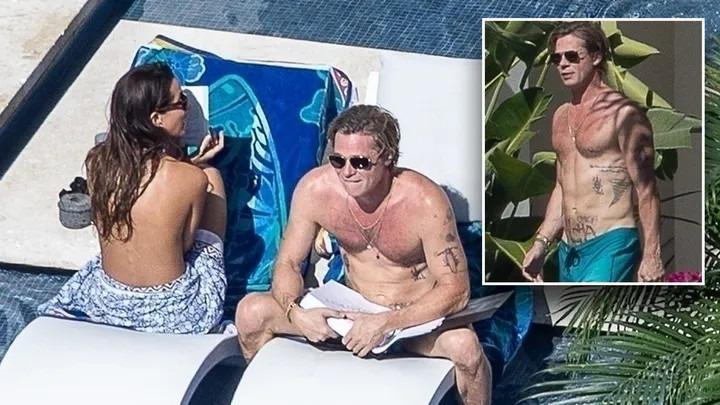 Brad Pitt đang cực hạnh phúc bên bạn gái kém 27 tuổi-2