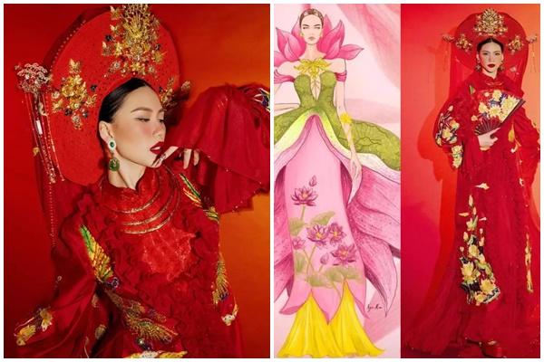 Diện trang phục hầu đồng, Bùi Quỳnh Hoa trình diễn thế nào tại Miss Universe?-3