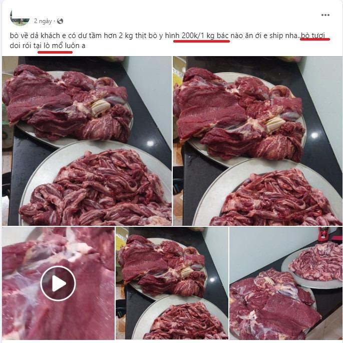 Thực hư thịt bò giá rẻ như thịt lợn bán tràn lan chợ mạng-1