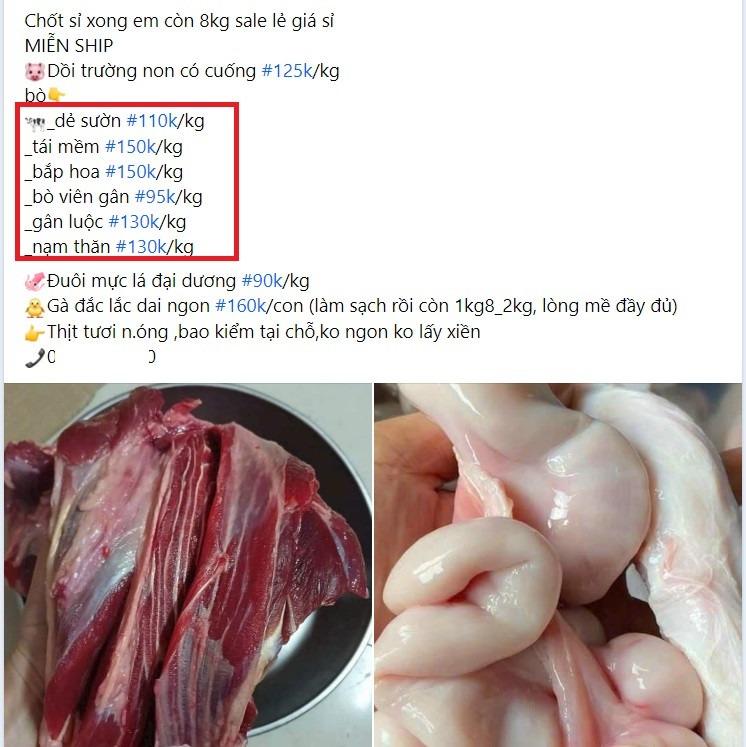 Thực hư thịt bò giá rẻ như thịt lợn bán tràn lan chợ mạng-2