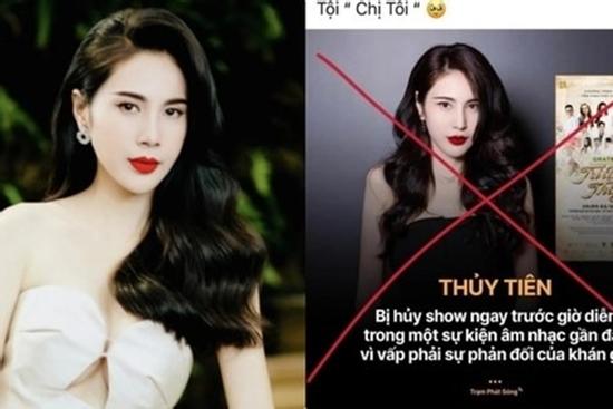 Xuất hiện thông tin bị hủy show phút chót, đại diện Thủy Tiên lên tiếng