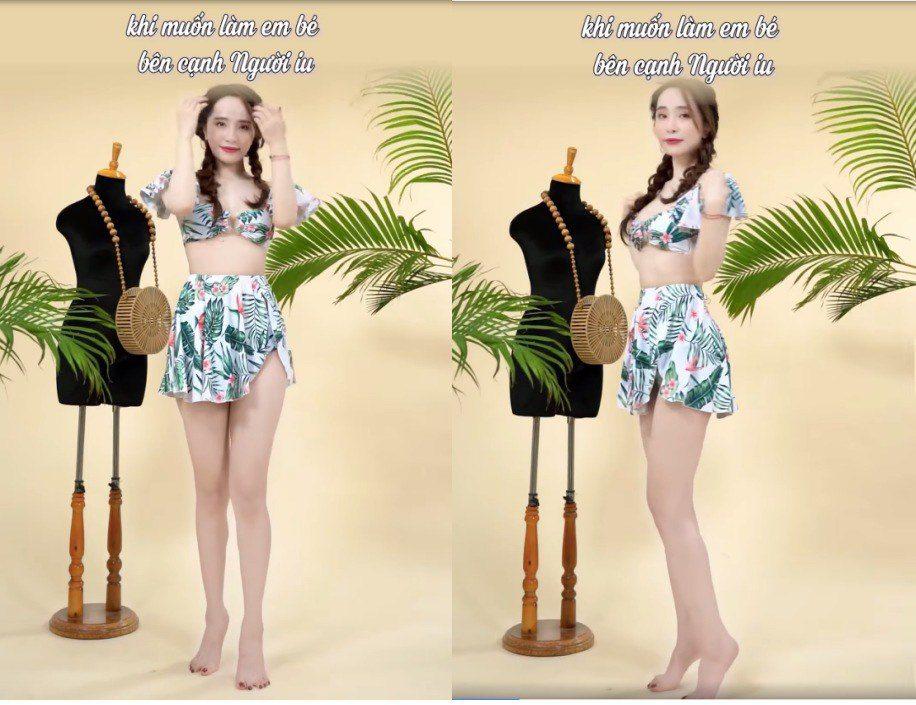 Chẳng cần bikini, Quỳnh Nga vẫn gợi cảm vô ngần với quần short, áo quây đi biển-7