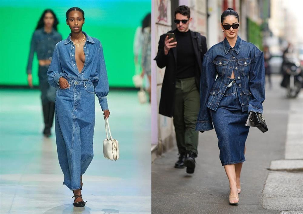 Bí kíp giúp các cô gái trông sành điệu khi mặc váy denim-9