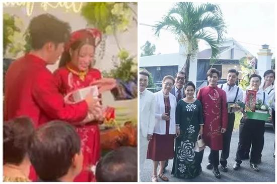Puka lộ diện rạng rỡ trong bộ áo dài đỏ, Lê Dương Bảo Lâm trao quà 'độc' khiến cô dâu - chú rể phải thốt 'trời ơi'!
