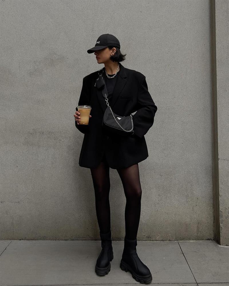 Blogger Mỹ chứng minh mua blazer đen là đỉnh cao tiết kiệm: 1 mẫu mix được 10 bộ-6