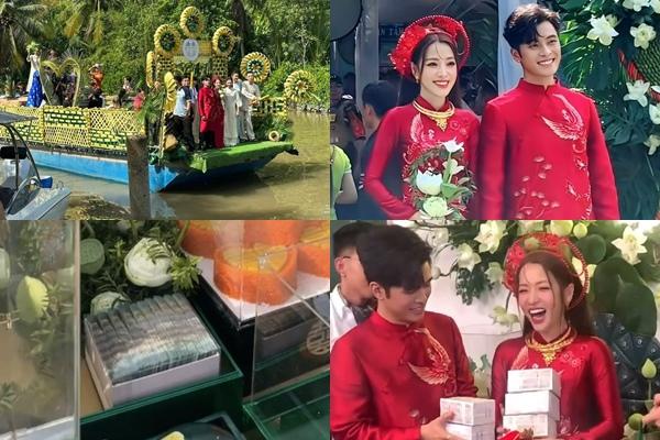 Hòa Minzy trèo cây, đội thùng bia tại đám cưới Puka - Gin Tuấn Kiệt-17