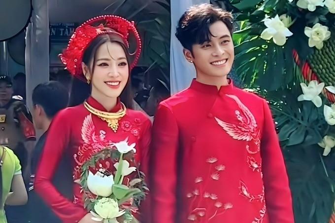 Hòa Minzy trèo cây, đội thùng bia tại đám cưới Puka - Gin Tuấn Kiệt-1