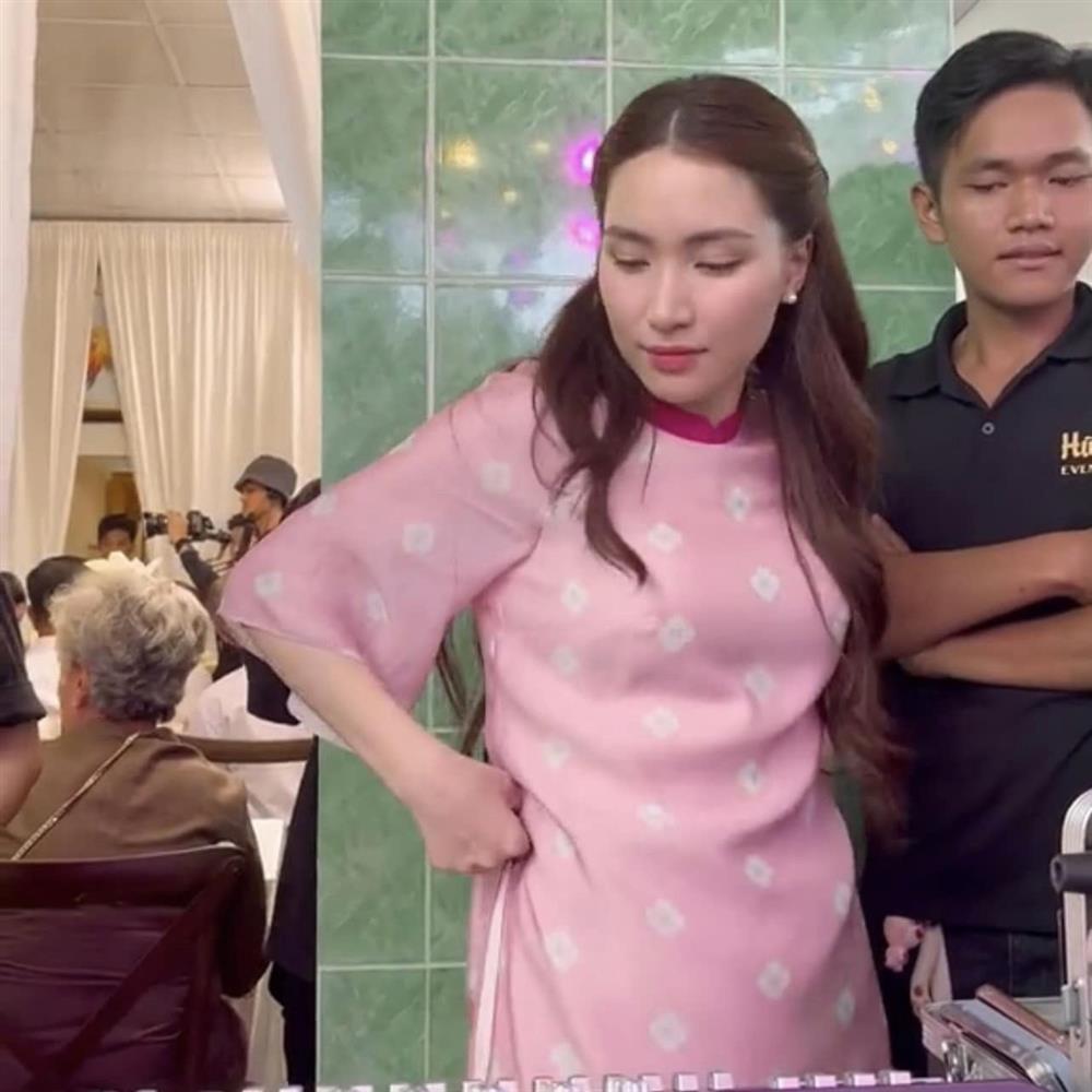 Hòa Minzy trèo cây, đội thùng bia tại đám cưới Puka - Gin Tuấn Kiệt-4