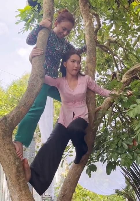 Hòa Minzy trèo cây, đội thùng bia tại đám cưới Puka - Gin Tuấn Kiệt-8