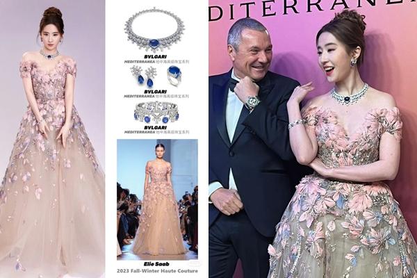 Lưu Diệc Phi nổi bật với bộ váy tím bồng bềnh, màn tương tác với nam thần kém tuổi gây bão-8