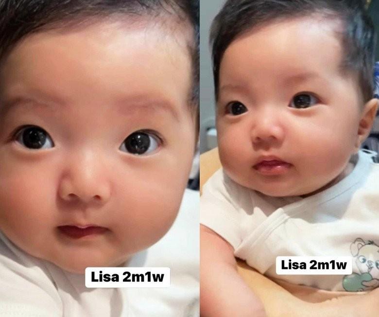 Mới 2 tháng tuổi, con gái út nhà Khánh Thi đã thay đổi rõ đường nét gương mặt-3