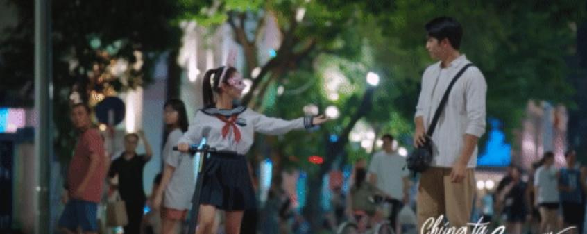 Cặp đôi chênh lệch chiều cao 31cm gây sốt trên phim giờ vàng VTV-1