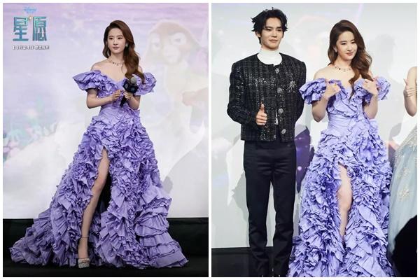 Lưu Diệc Phi diện đầm xuyên thấu của NTK Việt Nam-3