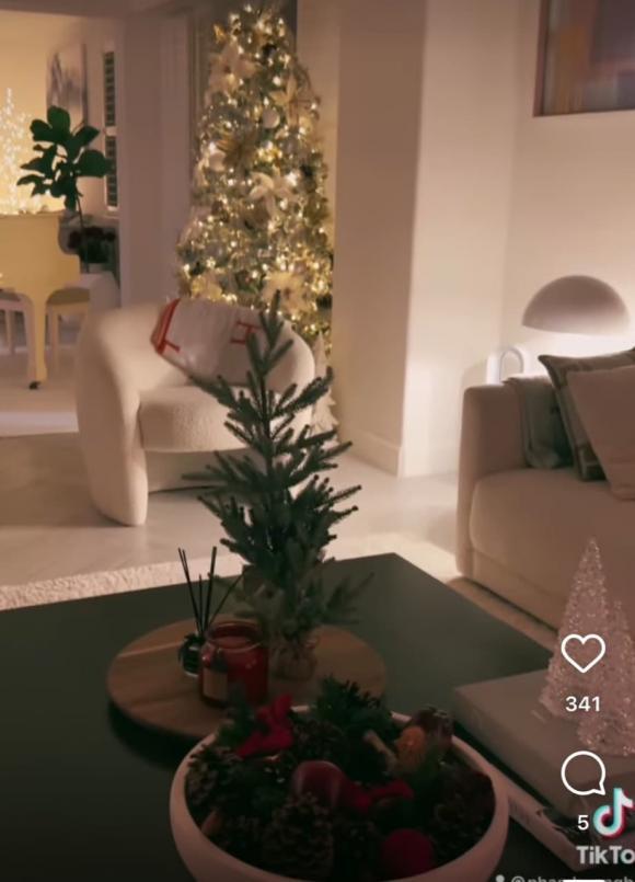 Phong cách trang trí nhà đón Noel của Phạm Hương ngày càng lên tay: 6 cây thông thể hiện đẳng cấp người giàu-6