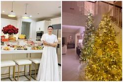 Phong cách trang trí nhà đón Noel của Phạm Hương ngày càng 'lên tay': 6 cây thông thể hiện đẳng cấp người giàu