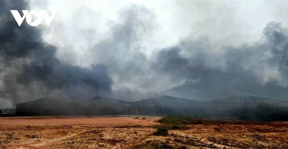 Hỏa hoạn bùng phát tại một cơ sở sản xuất nấm ở Lâm Đồng-1