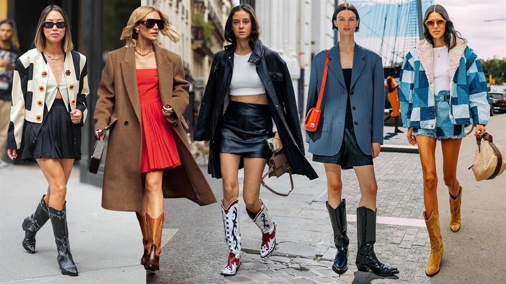 Cách phối đồ đẹp với giày boots cao bồi-2