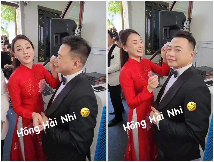 Shark Bình hộ tống vợ bầu Phương Oanh đi ăn cưới, ghi điểm tuyệt đối vì vẫn giữ hành động như lúc mới yêu-4