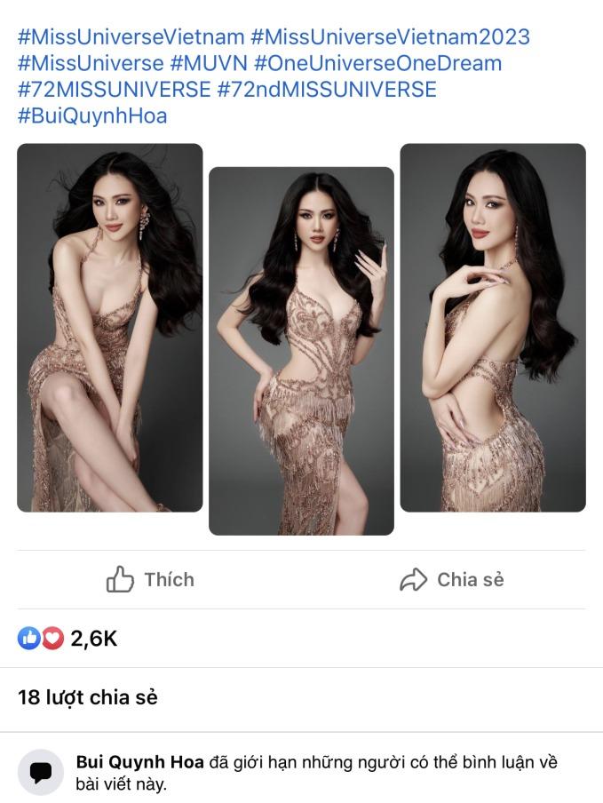 Bùi Quỳnh Hoa tiếp tục ở ẩn sau khi trượt top 20 Miss Universe nhưng đã nhanh tay làm trước hành động này-2