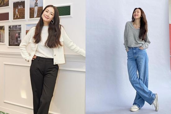 Phong cách sang trọng nhưng vẫn trẻ trung của Choi Ji Woo ở tuổi 48