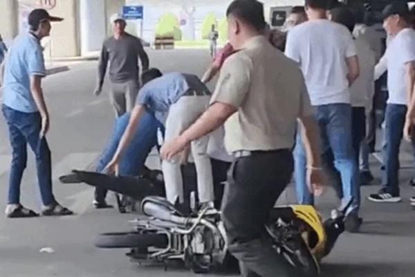 Trâu đi lạc lên tầng 2 sân bay Nội Bài-3