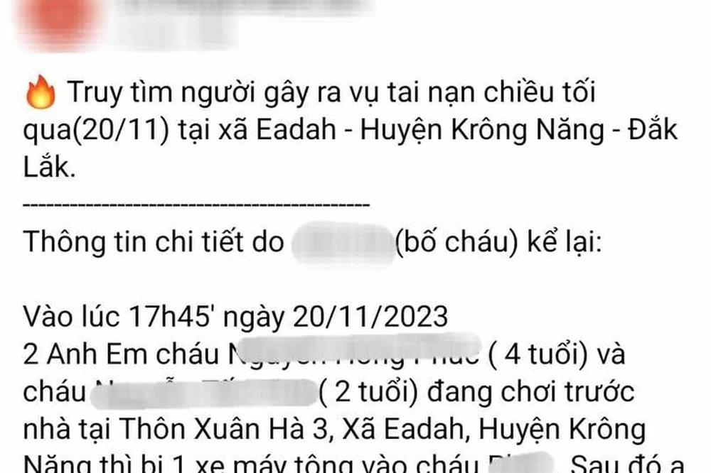 Công an xác minh tin bé 2 tuổi bị kẻ gây tai nạn ném vào bụi gây vỡ sọ-2