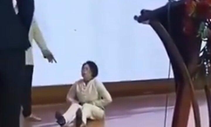 Màn điểm huyệt rùng rợn của võ sư khiến người phụ nữ đau đớn ngã bật ngửa-2