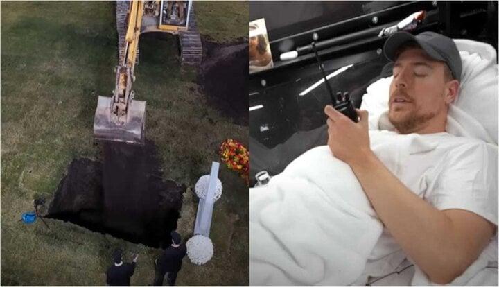 Sau thử thách chôn sống 7 ngày, Youtuber khóc nấc khi ra khỏi quan tài-2