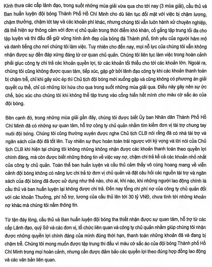 CLB TP.HCM nói về thông tin nợ lương, thưởng cầu thủ đến 30 tỉ đồng-5