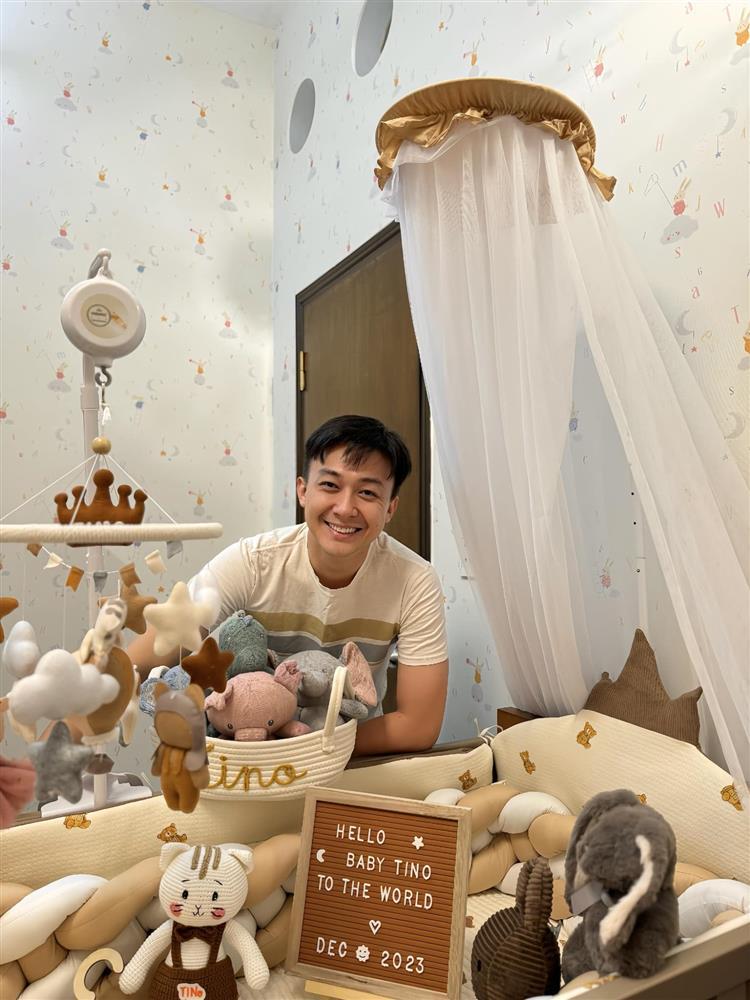 Trước ngày vợ lâm bồn, ông xã Lê Âu Ngân Anh tự tay chuẩn bị tỉ mỉ mọi thứ để chào đón nhóc tỳ đầu lòng-4