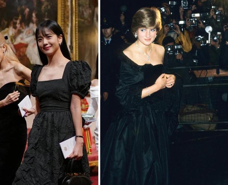 Sự trùng hợp thú vị giữa trang phục tham dự quốc yến của BLACKPINK và công nương Diana-1