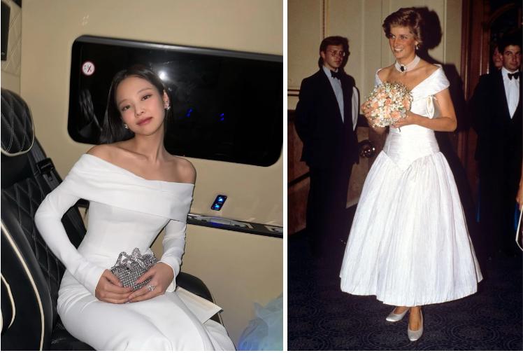 Sự trùng hợp thú vị giữa trang phục tham dự quốc yến của BLACKPINK và công nương Diana-3