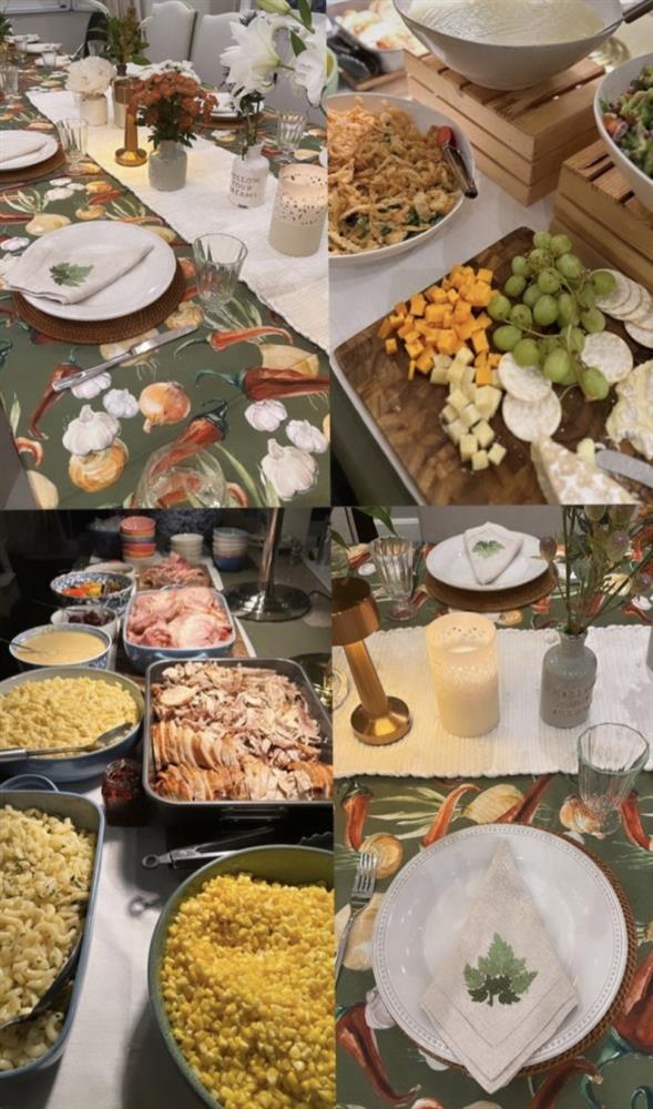 Vợ chồng Hà Tăng tổ chức tiệc mừng Lễ tạ ơn, nhìn qua đã thấy độ sang chảnh và hoành tráng-3