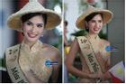 Người đẹp Philippines mặc áo dài xuyên thấu sang Việt Nam thi hoa hậu
