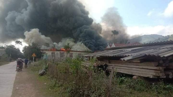 Sơn La: Cháy lớn ở trường học bán trú, một học sinh lớp 9 tử vong-1