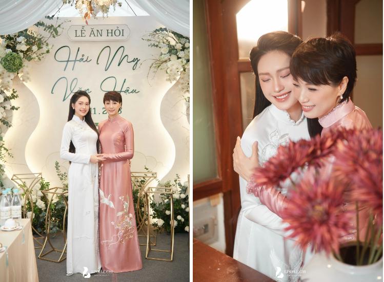 Mẹ vợ Đoàn Văn Hậu 3 lần xuất hiện ở đám cưới đều gây bão khi diện áo dài-2